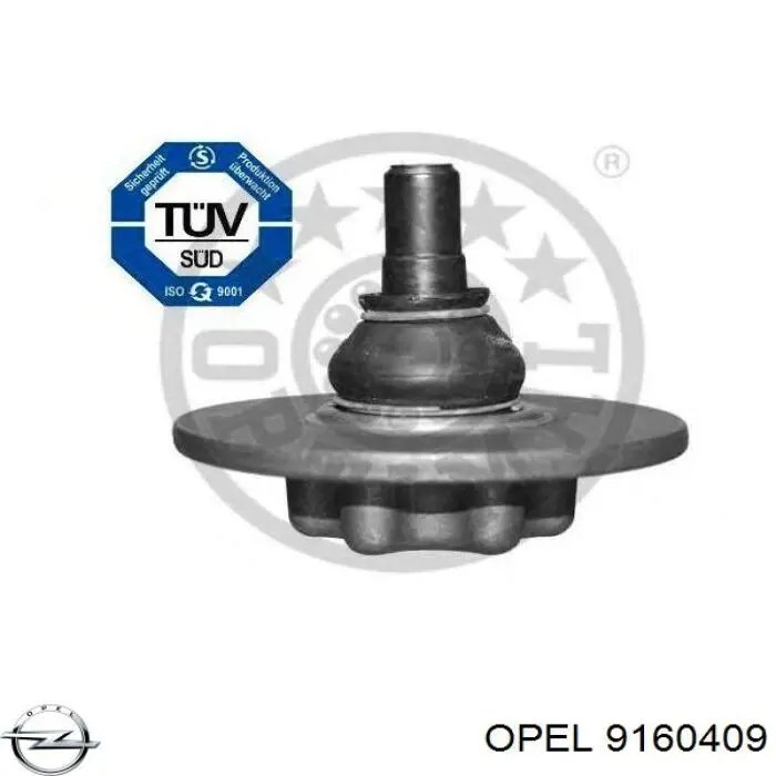 Відбійник важеля переднього верхнього Opel 9160409 ціна, від 7.36 USD