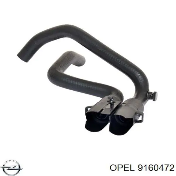 9160472 Opel Шланг радіатора опалювача/грубки