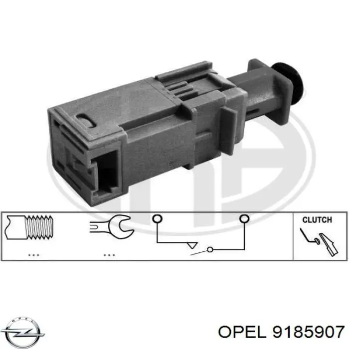 9185907 Opel датчик включення зчеплення