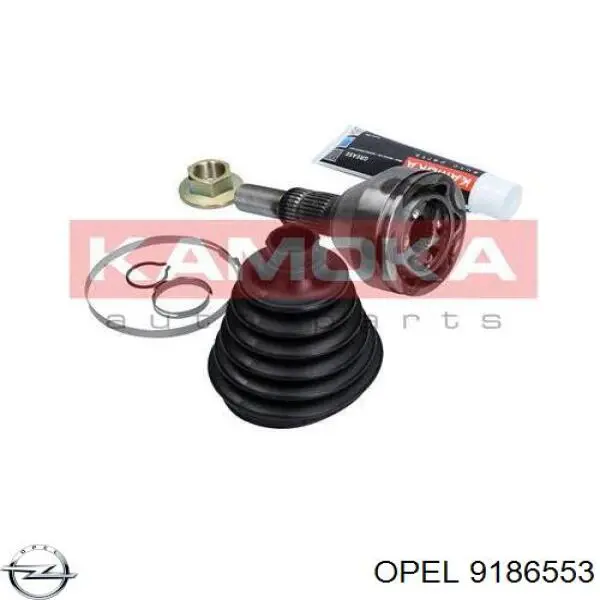 9186553 Opel Привід передній правий