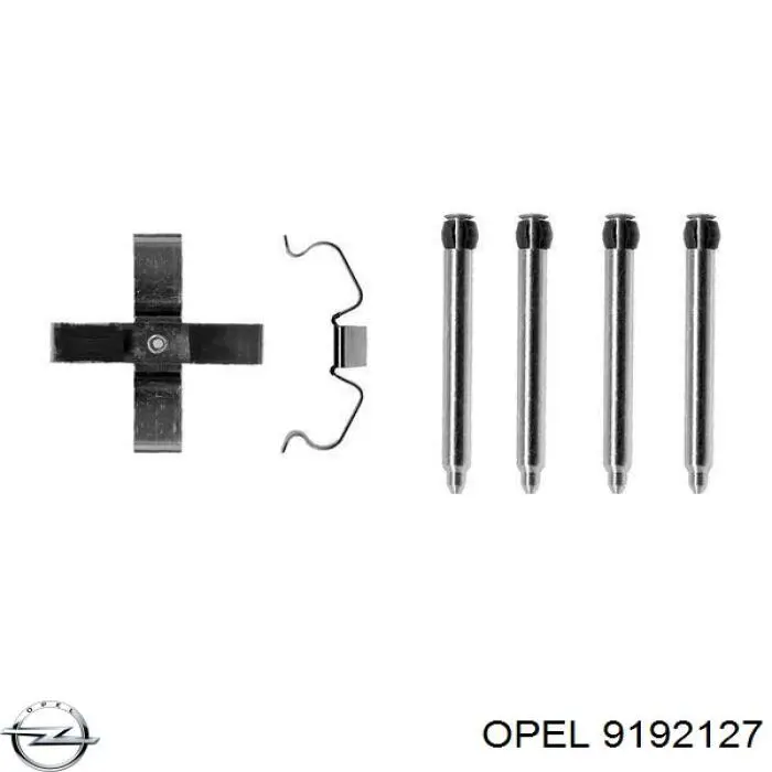 Купити 9192127 Opel Ремкомплект гальмівних колодок