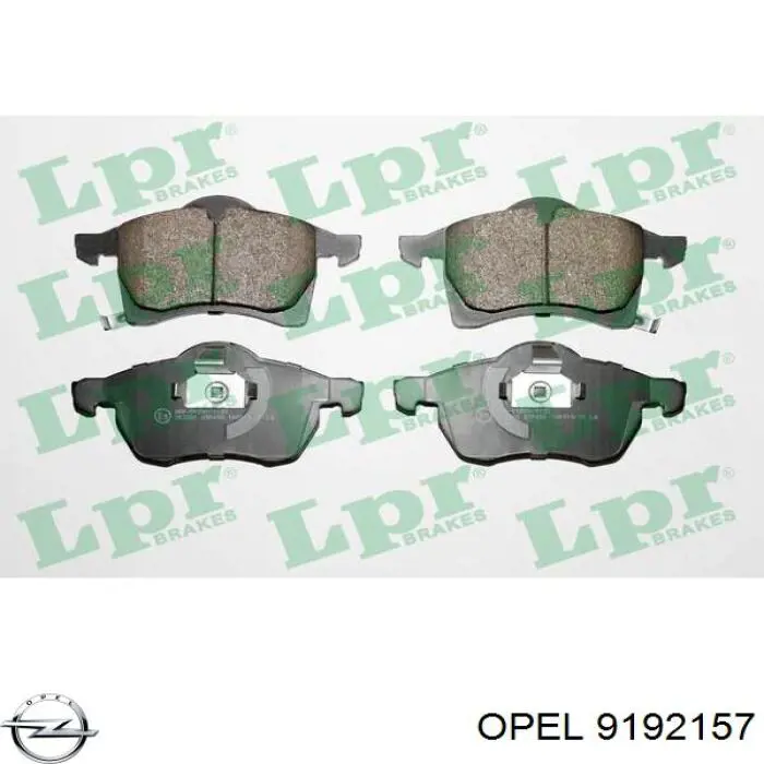 Гальмівні колодки Opel 9192157 ціна, від 22.56 USD