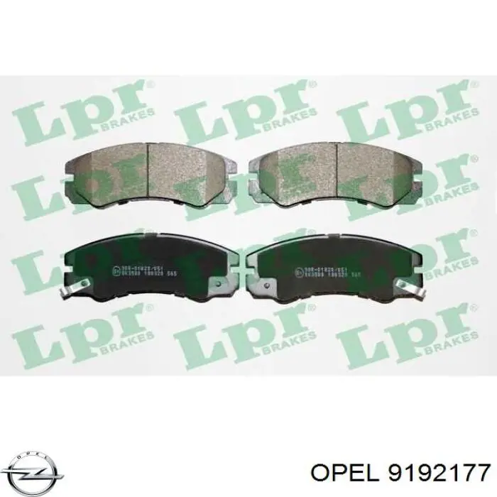 Гальмівні колодки Opel 9192177 ціна, від 18.62 USD