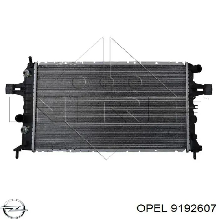 Радіатор основний Opel 9192607 ціна, від 84.16 USD