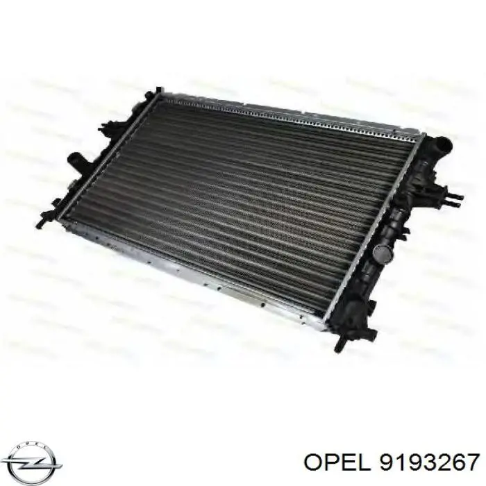 9193267 Opel Радіатор охолодження двигуна