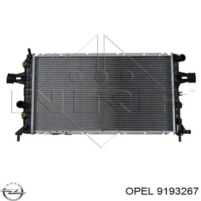Радіатор основний Opel 9193267 ціна, від 62.93 USD