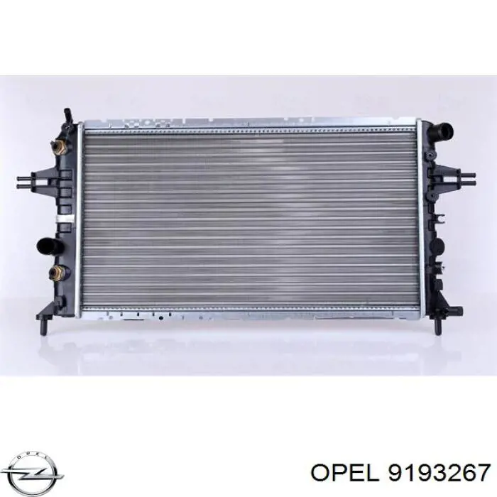 Купити 9193267 Opel Радіатор двигуна