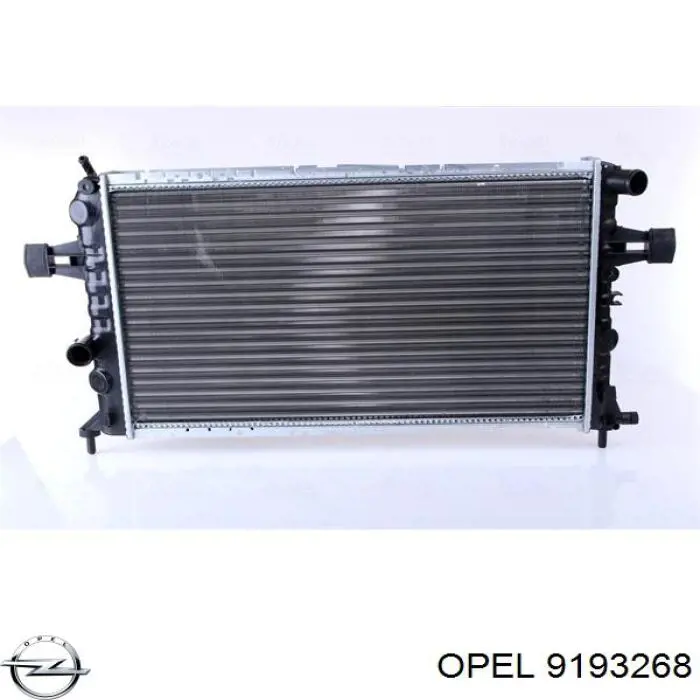 9193268 Opel радіатор охолодження двигуна