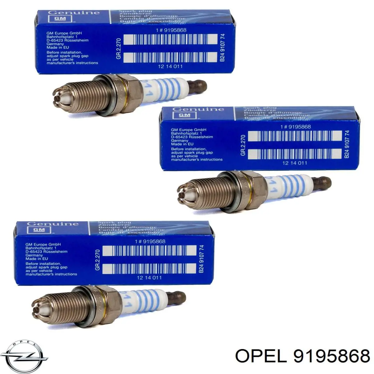 Купити 9195868 Opel Свічка запалювання