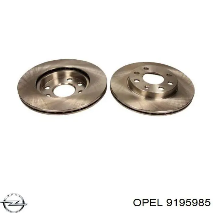 Диск переднього гальма Opel 9195985 ціна, від 29.22 USD
