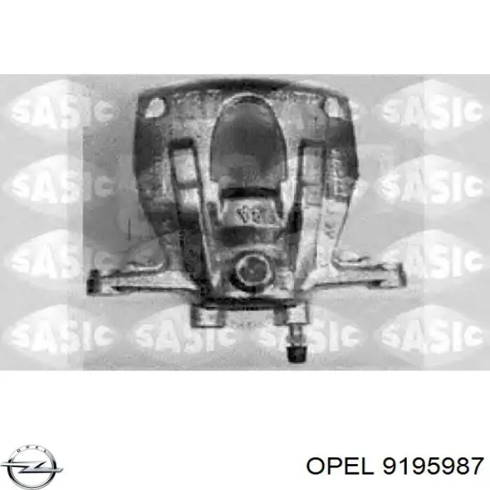 Супорт гальмівний передній правий 9195987 Opel