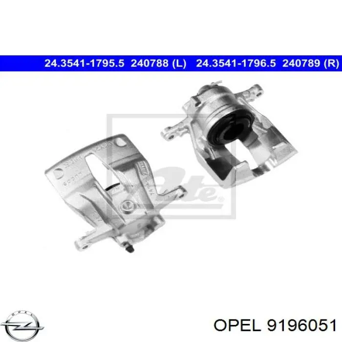 Супорт гальмівний передній лівий Opel 9196051 ціна, від 48.17 USD