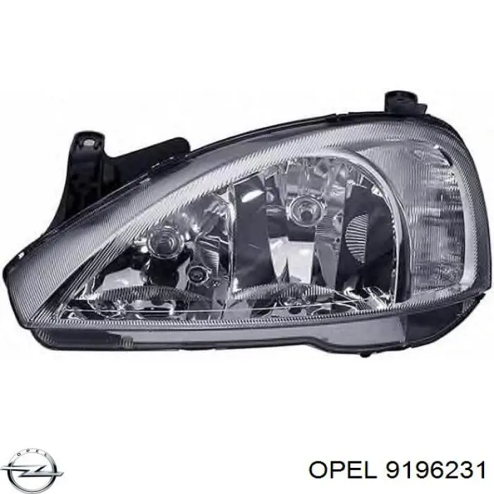 Фари Opel 9196231 ціна, від 53.20 USD