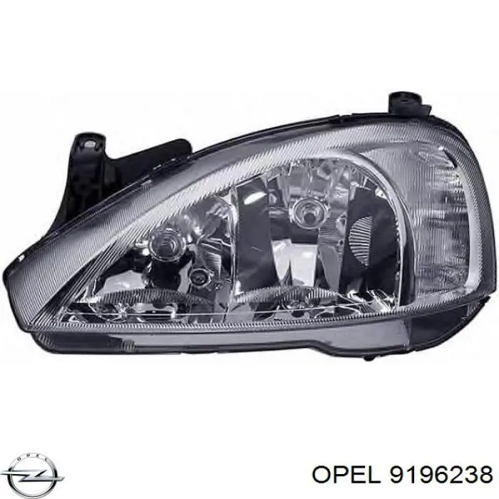 9196238 Opel Фара дальнього світла в зборі