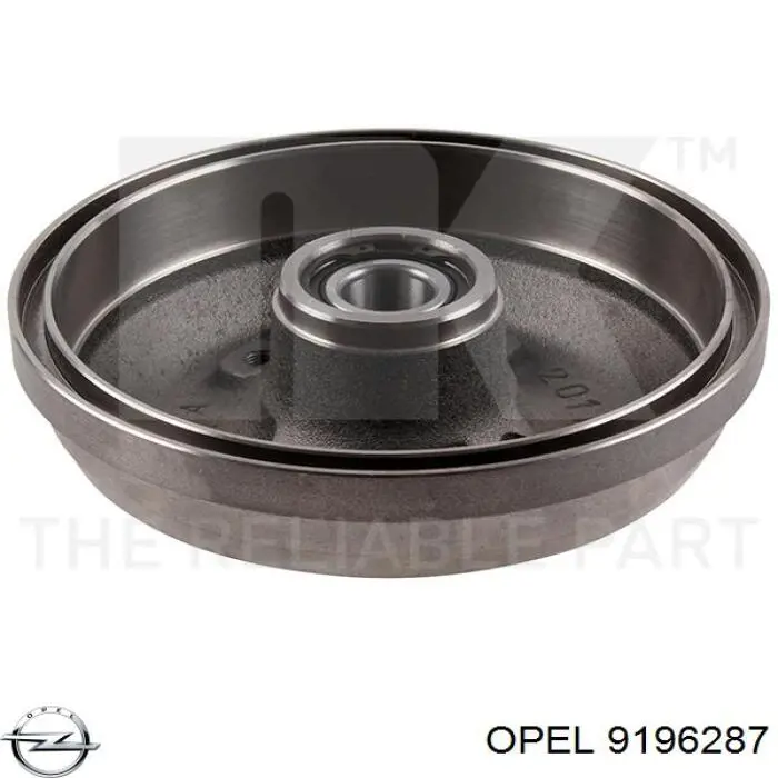 Купити 9196287 Opel Барабан гальмівний задній