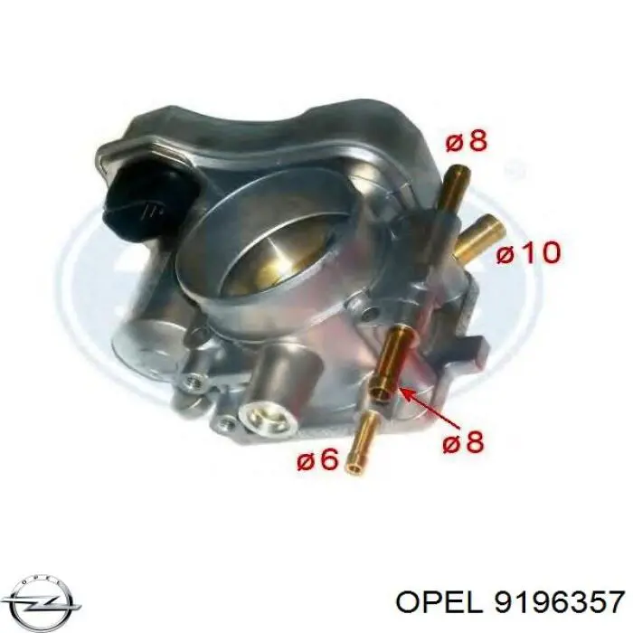 Купити 9196357 Opel Дросільна заслінка