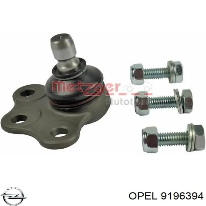 Кульова опора, нижня Opel 9196394 ціна, від 10.70 USD