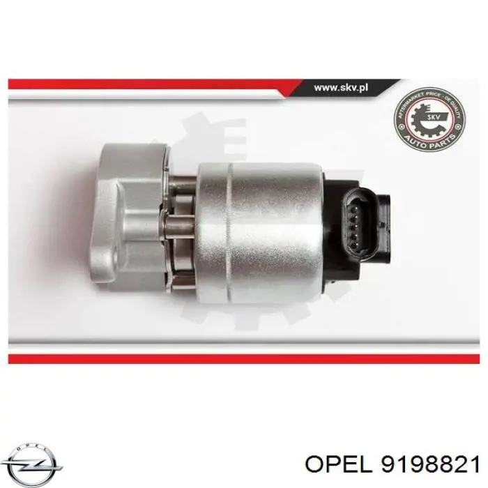 Клапан EGR рециркуляції газів Opel 9198821