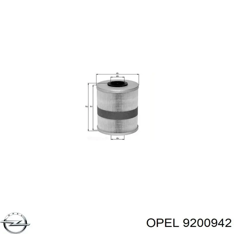 Фільтр тонкого очищення палива Opel 9200942 ціна, від 126.69 USD