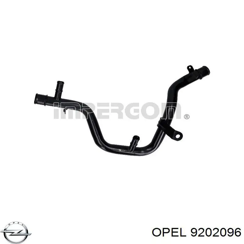Купити 9202096 Opel Трубопроводи і шланги системи охолодження