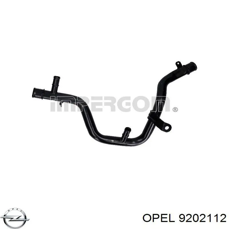 Шланг/патрубок радіатора охолодження, верхній Opel 9202112 ціна, від 7.56 USD