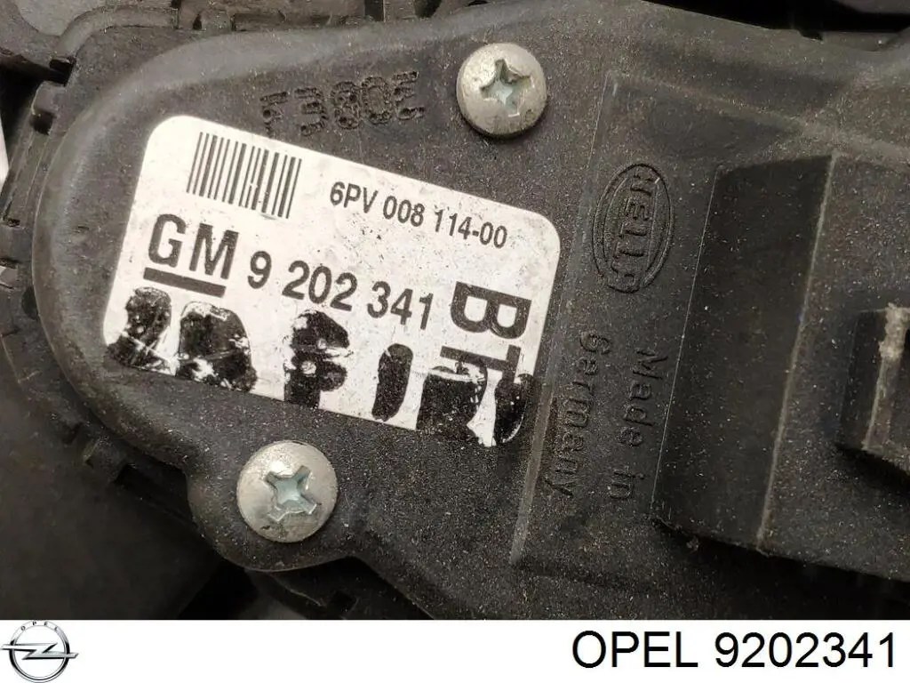 9202341 Opel Педаль газу (акселератора)