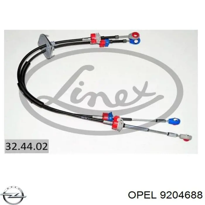 Трос перемикання передач, здвоєний Opel 9204688 ціна, від 79.42 USD