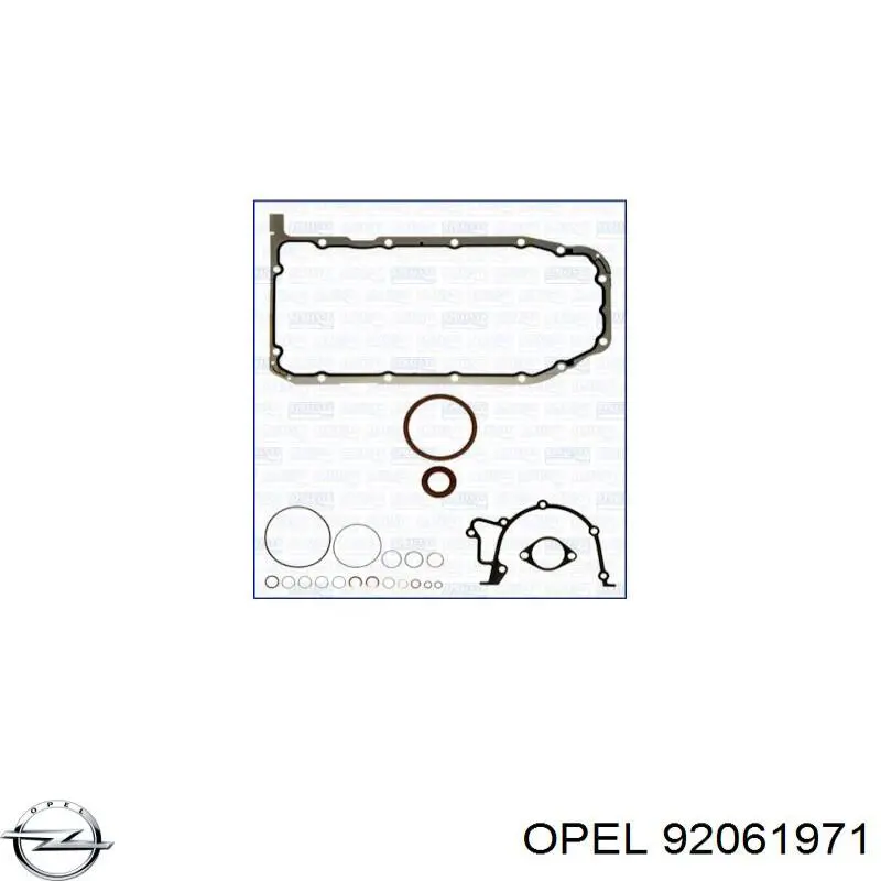 1606126 Opel комплект прокладок двигуна, нижній