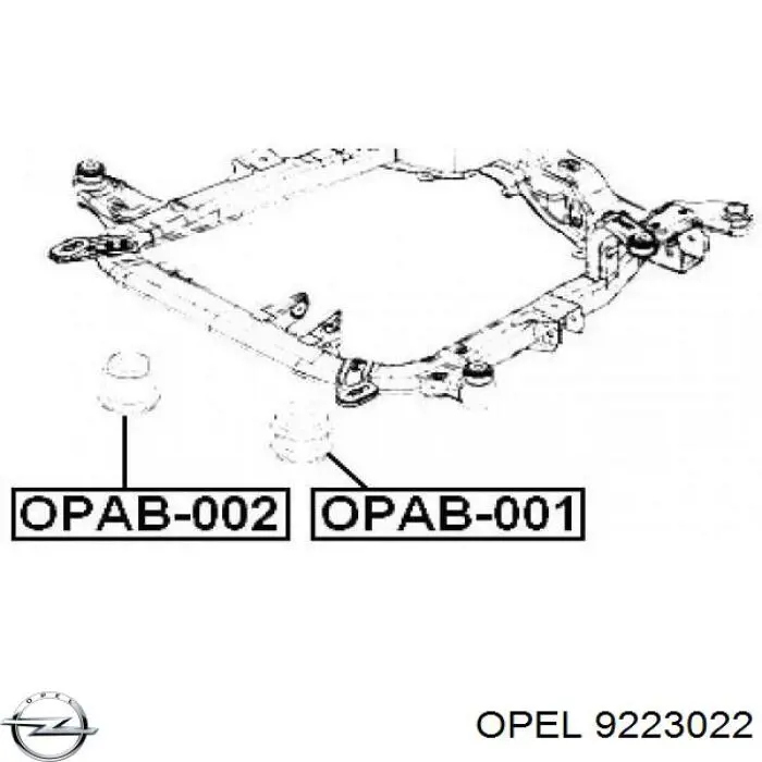 Елементи кріплення Opel 9223022 ціна, від 8.29 USD