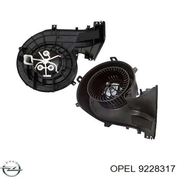 9228317 Opel двигун вентилятора пічки (обігрівача салону)