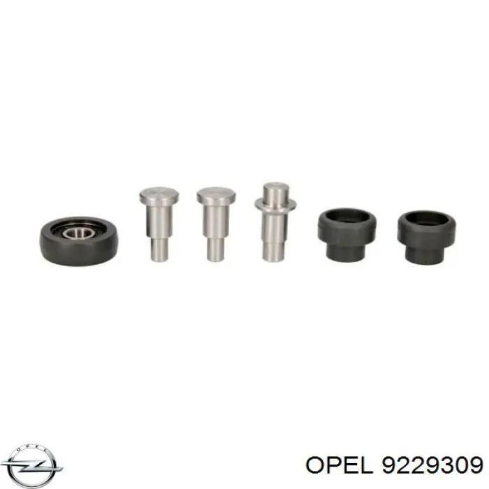 9229309 Opel Ролик двері бічної/зсувної, лівий нижній
