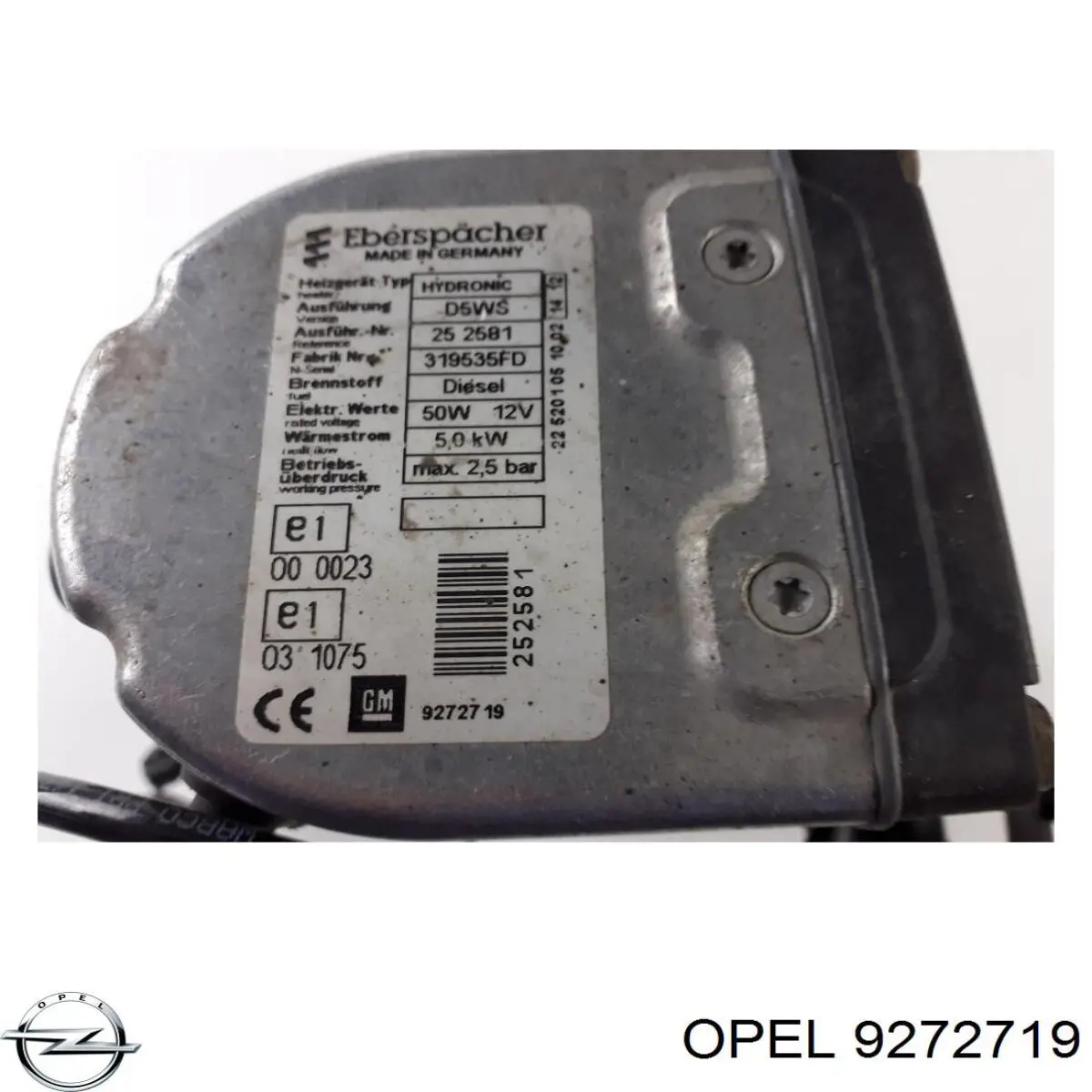 9272719 Opel 