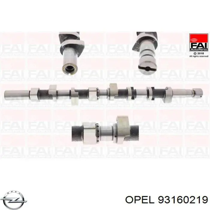 Розподілвал двигуна Opel 93160219 ціна, від 177.37 USD