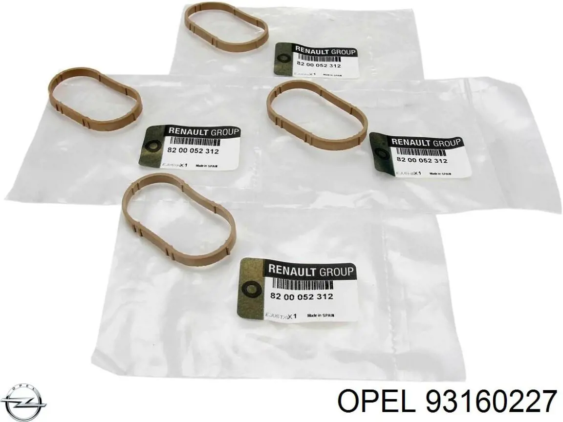 93160227 Opel Прокладка впускного колектора