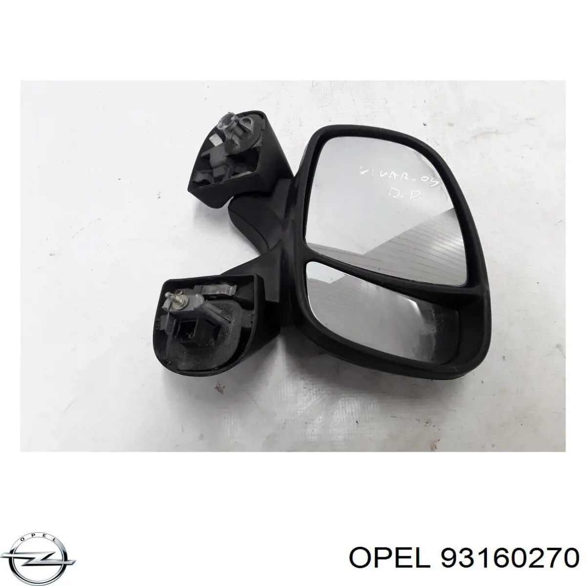 Дзеркальний елемент правого дзеркала заднього виду Opel 93160270 ціна, від 7.32 USD