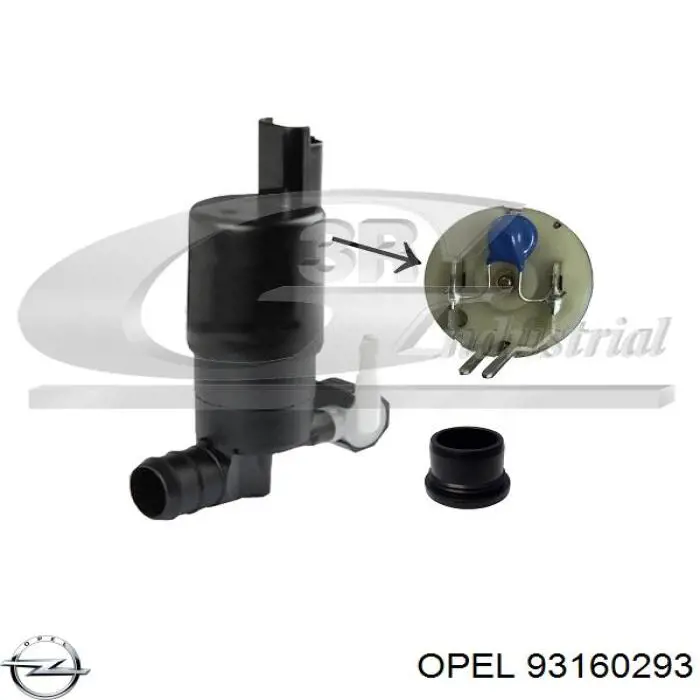 Купити 93160293 Opel Мотор омивача лобового скла