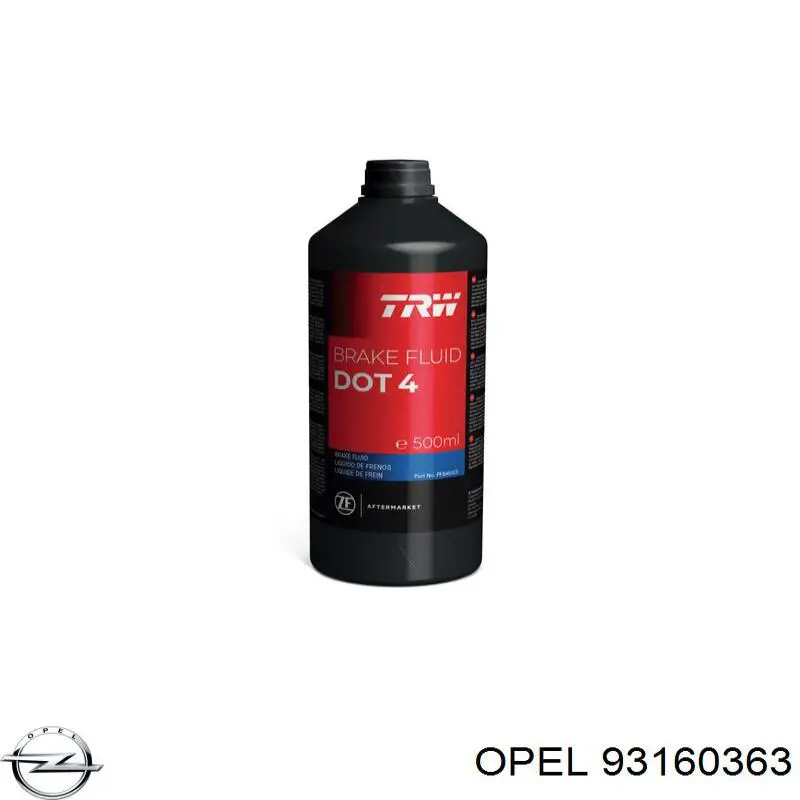 Рідина гальмівна Opel 93160363 ціна, від 5.19 USD