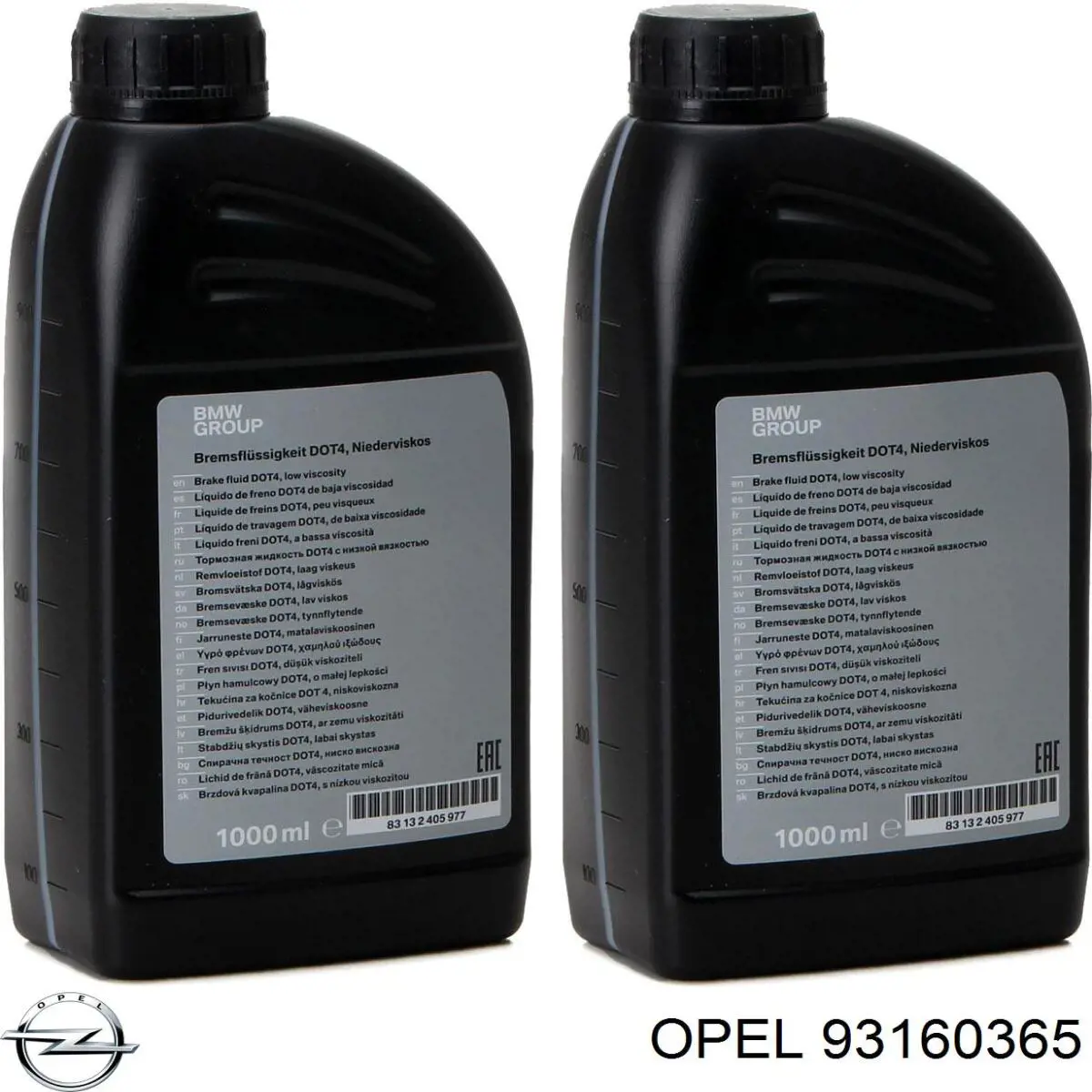 Купити 93160365 Opel Рідина гальмівна