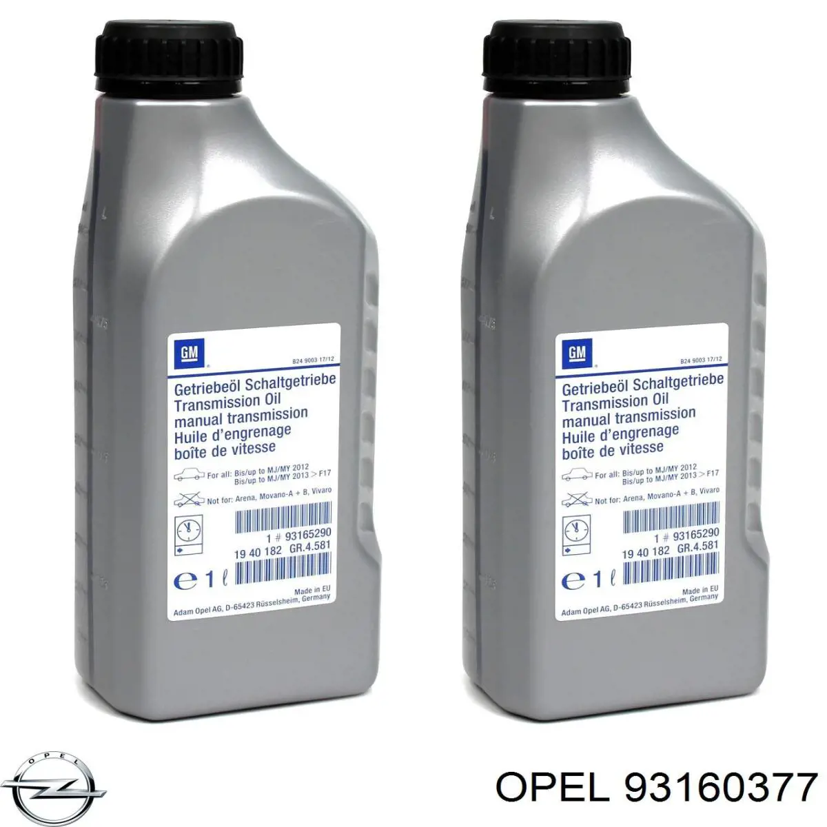 93160377 Opel Охолоджуюча рідина