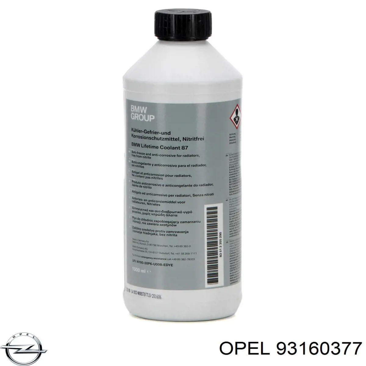 Антифріз концентрат Opel 93160377 ціна, від 41.13 USD