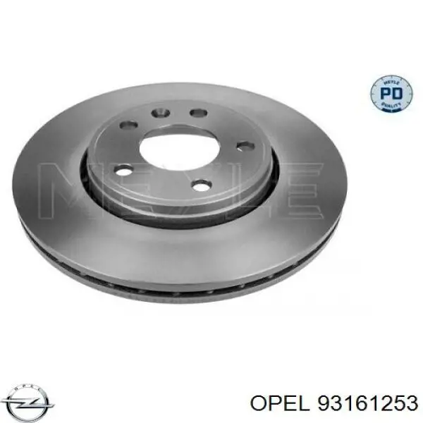 Гальмівні диски передні 93161253 Opel