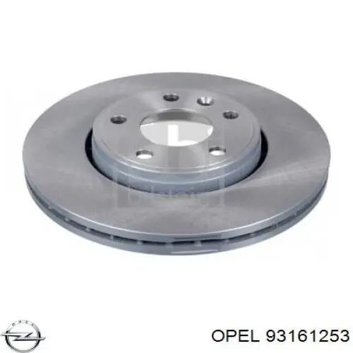 Диск переднього гальма Opel 93161253 ціна, від 52.58 USD