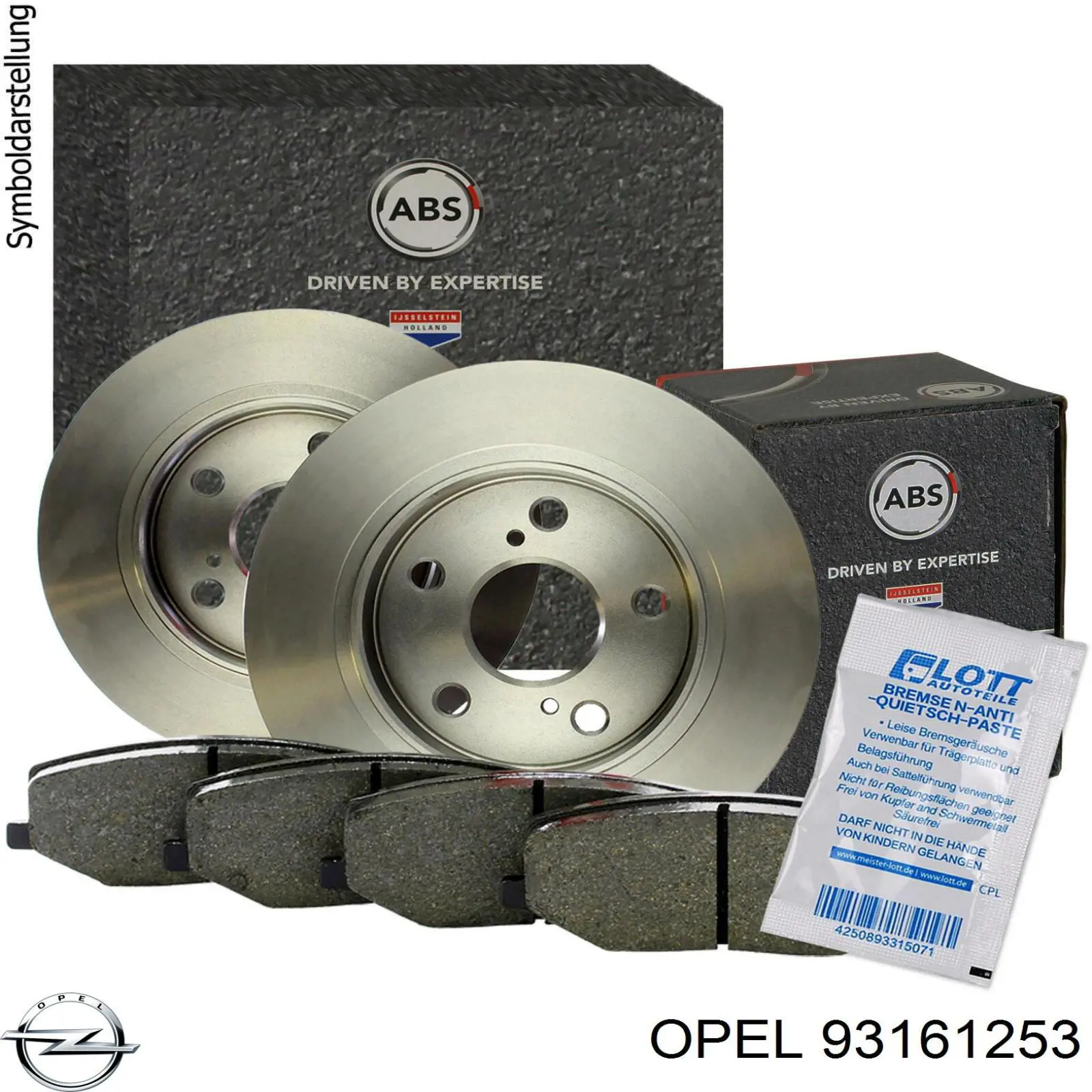 Диск гальмівний передній Opel 93161253