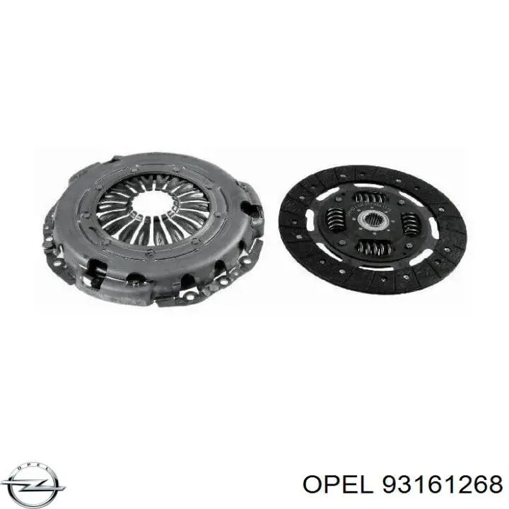 Комплект зчеплення (3 частини) Opel 93161268 ціна, від 225.75 USD