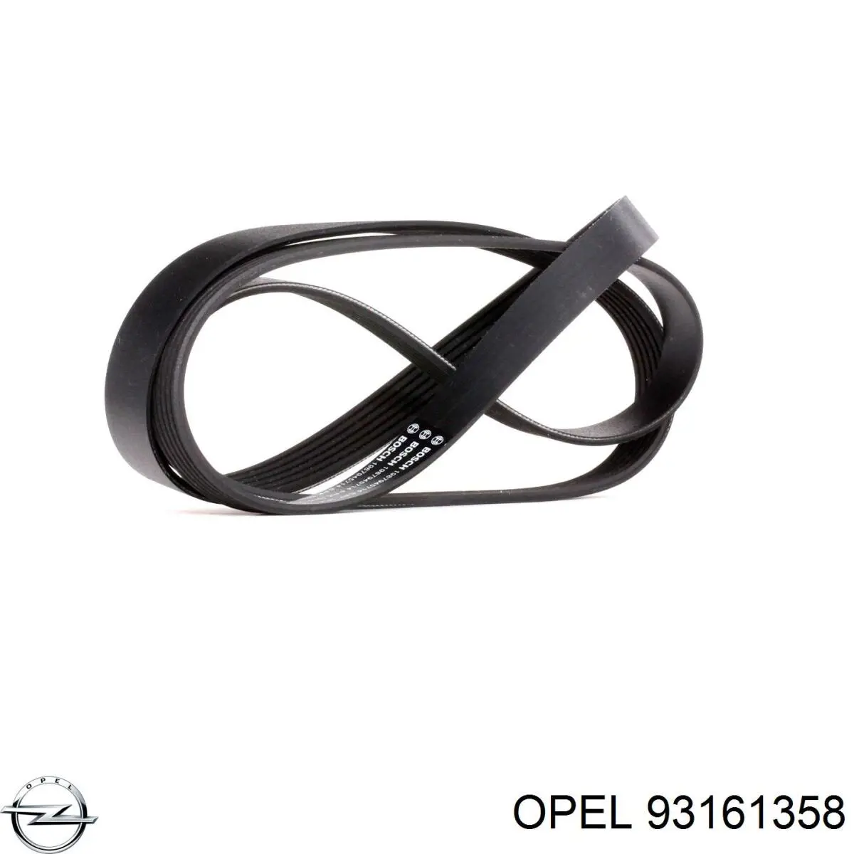 Ремінь генератора 93161358 Opel