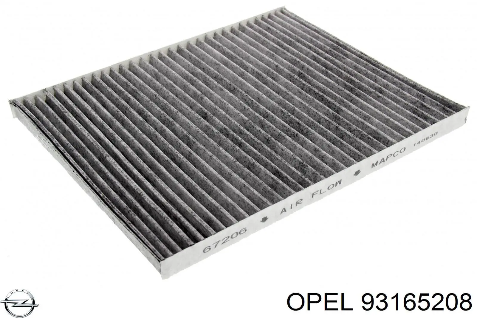 93165208 Opel Внутрішньосалонний фільтр