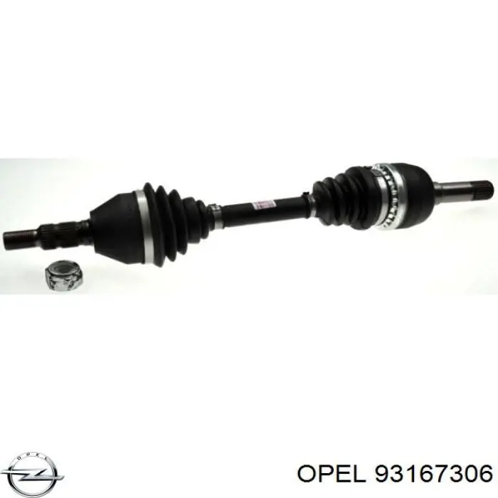 Вісь передня Opel 93167306 ціна, від 85.80 USD