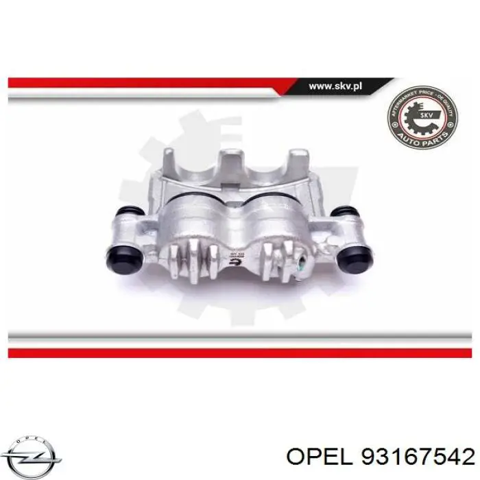 Супорт гальмівний передній лівий 93167542 Opel