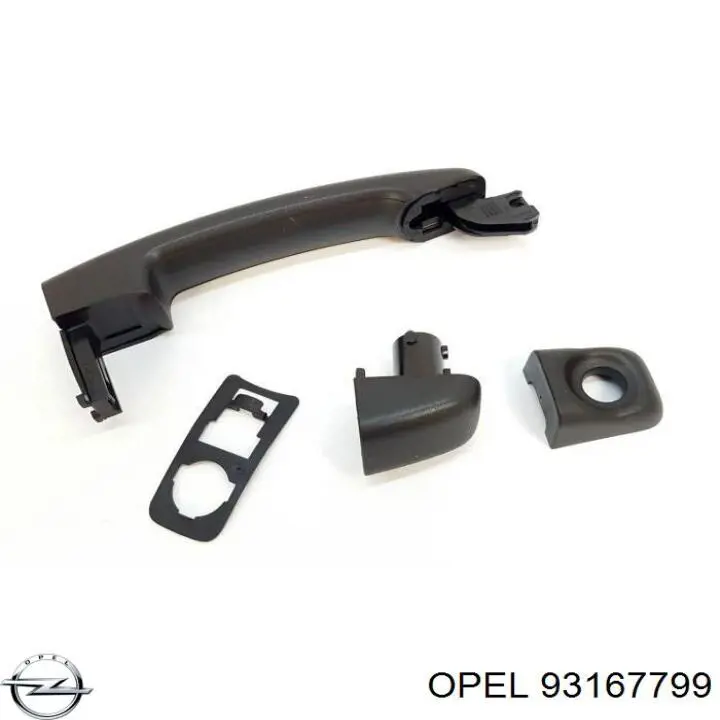 93167799 Opel Ручка передніх дверей, зовнішня