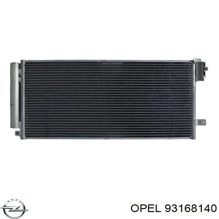 Радіатор кондиціонера 93168140 Opel